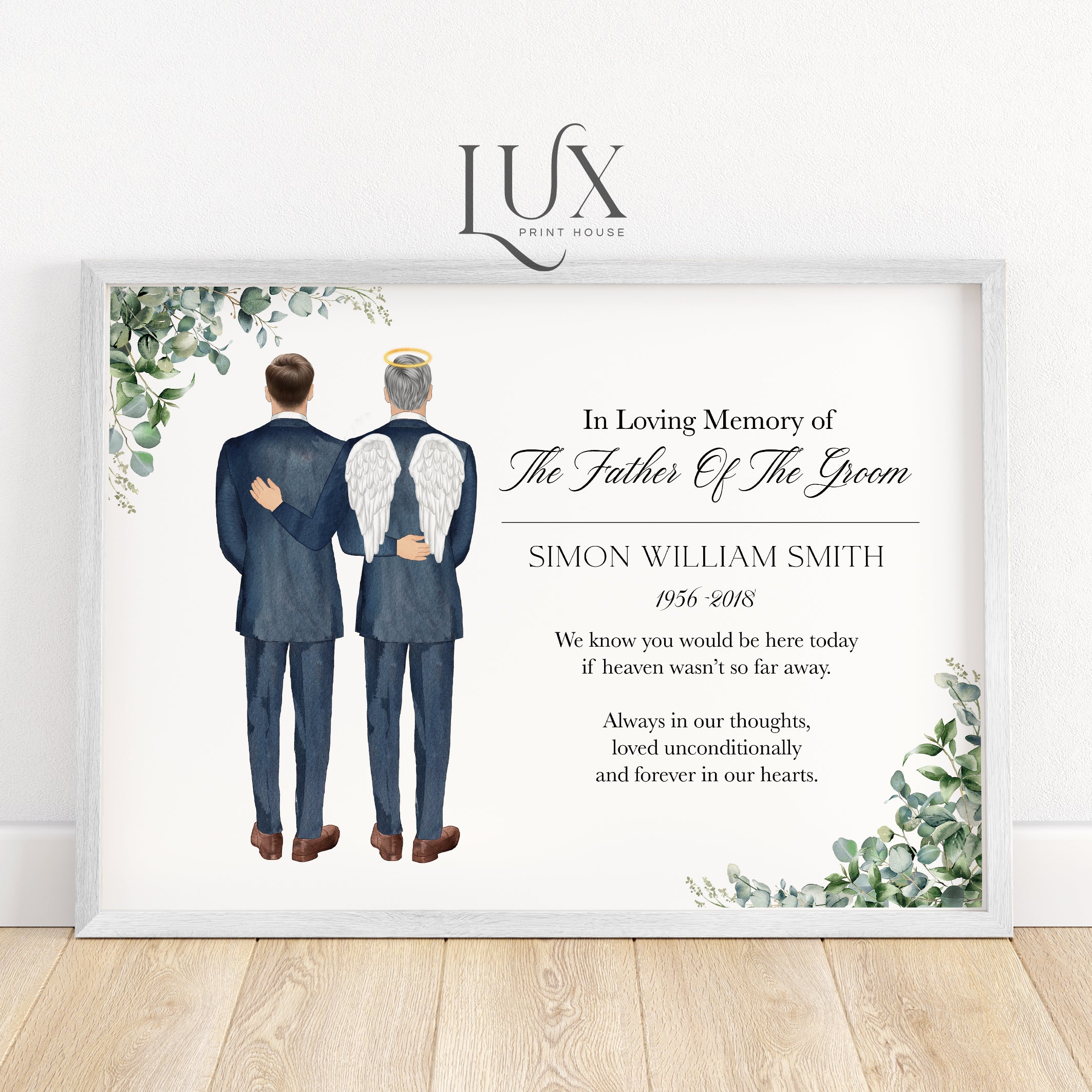 In Loving Memory Of The Father Of The Groom Wedding Print