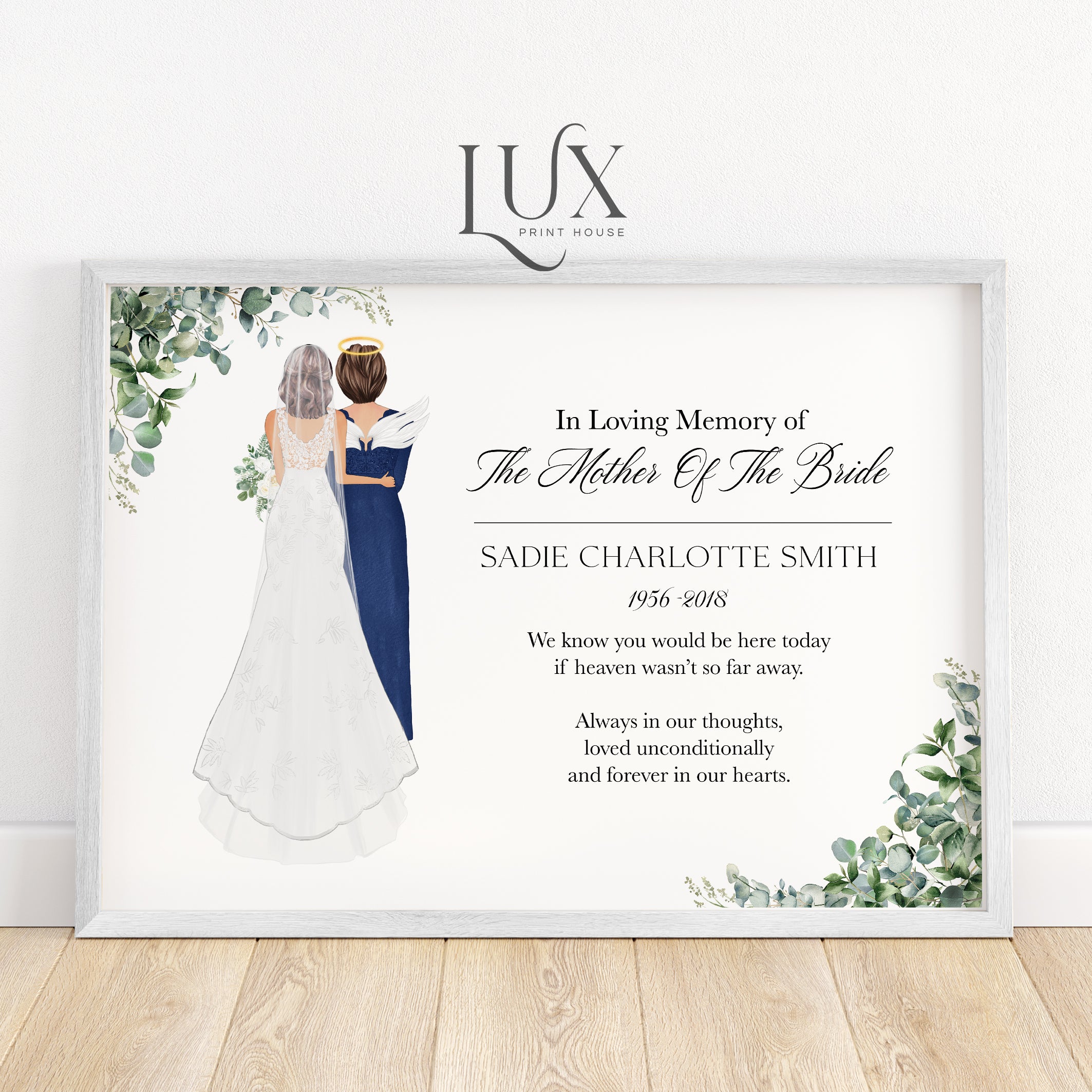 In Loving Memory Of The Mother Of The Bride Wedding Print