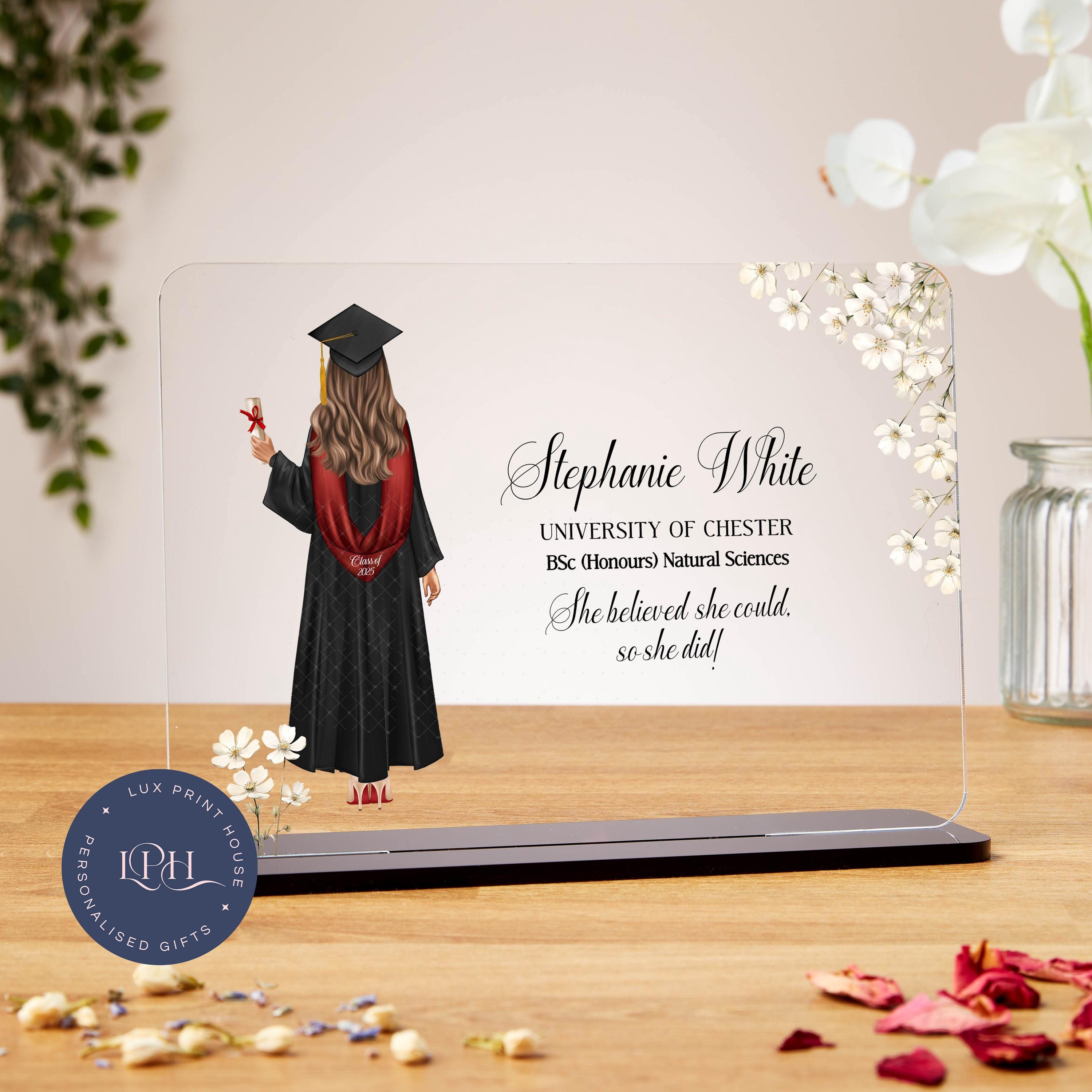 Graduation Gifts For Her, White Floral Flowers