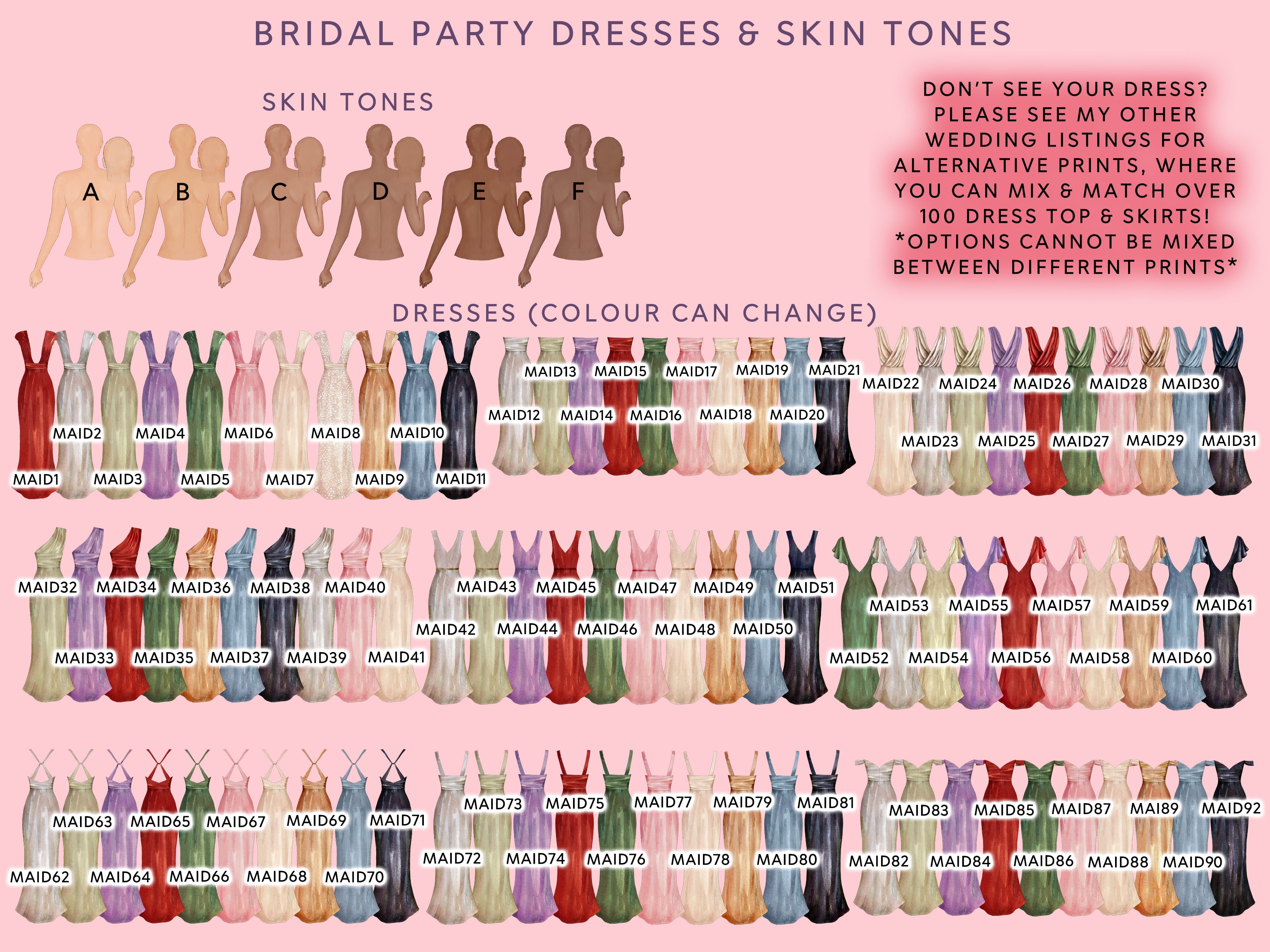 Personalised Maid Of Honour Or Bridesmaid Wedding Print