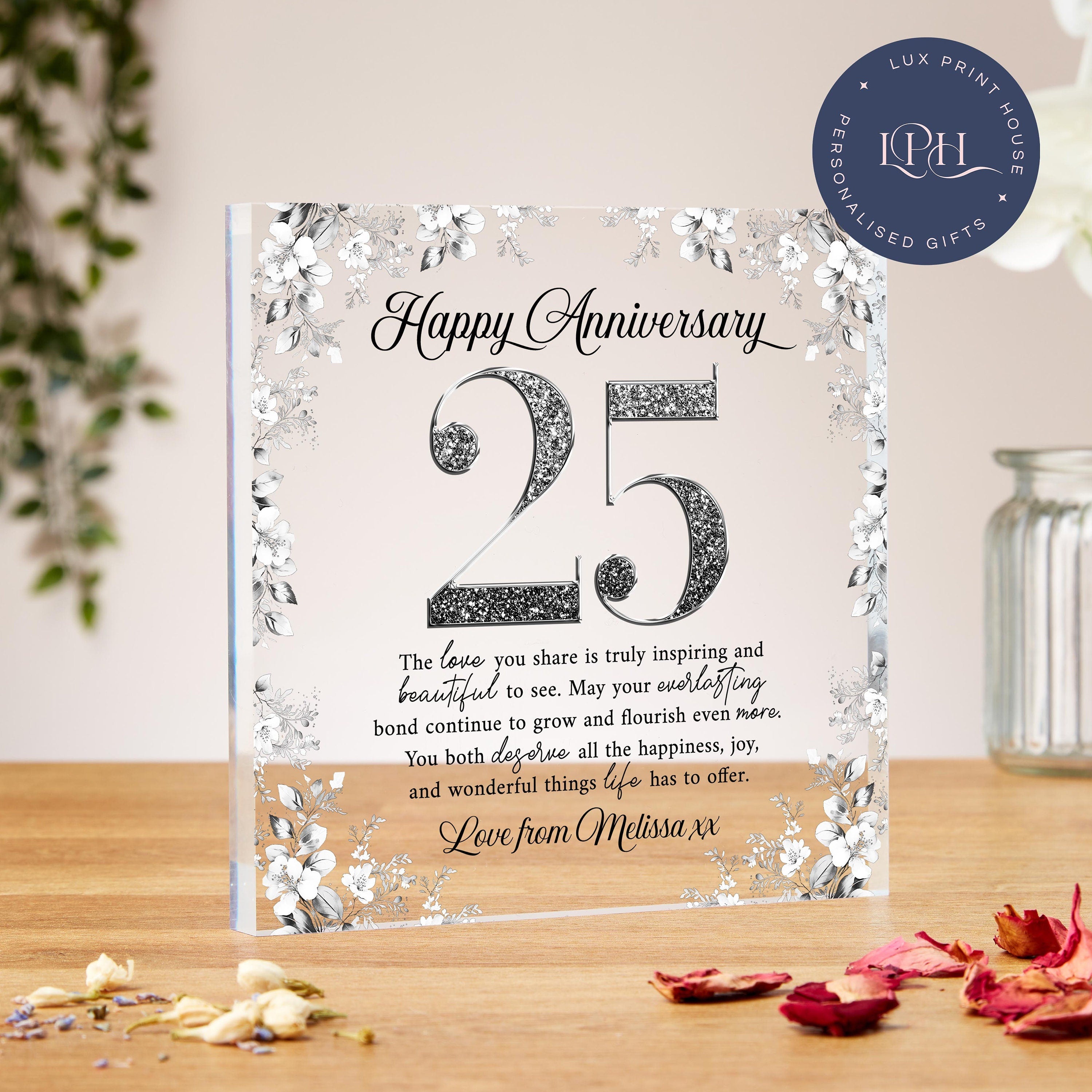 Anniversary Wishes Gift For Wife On 25th Wedding Anniversary 25th