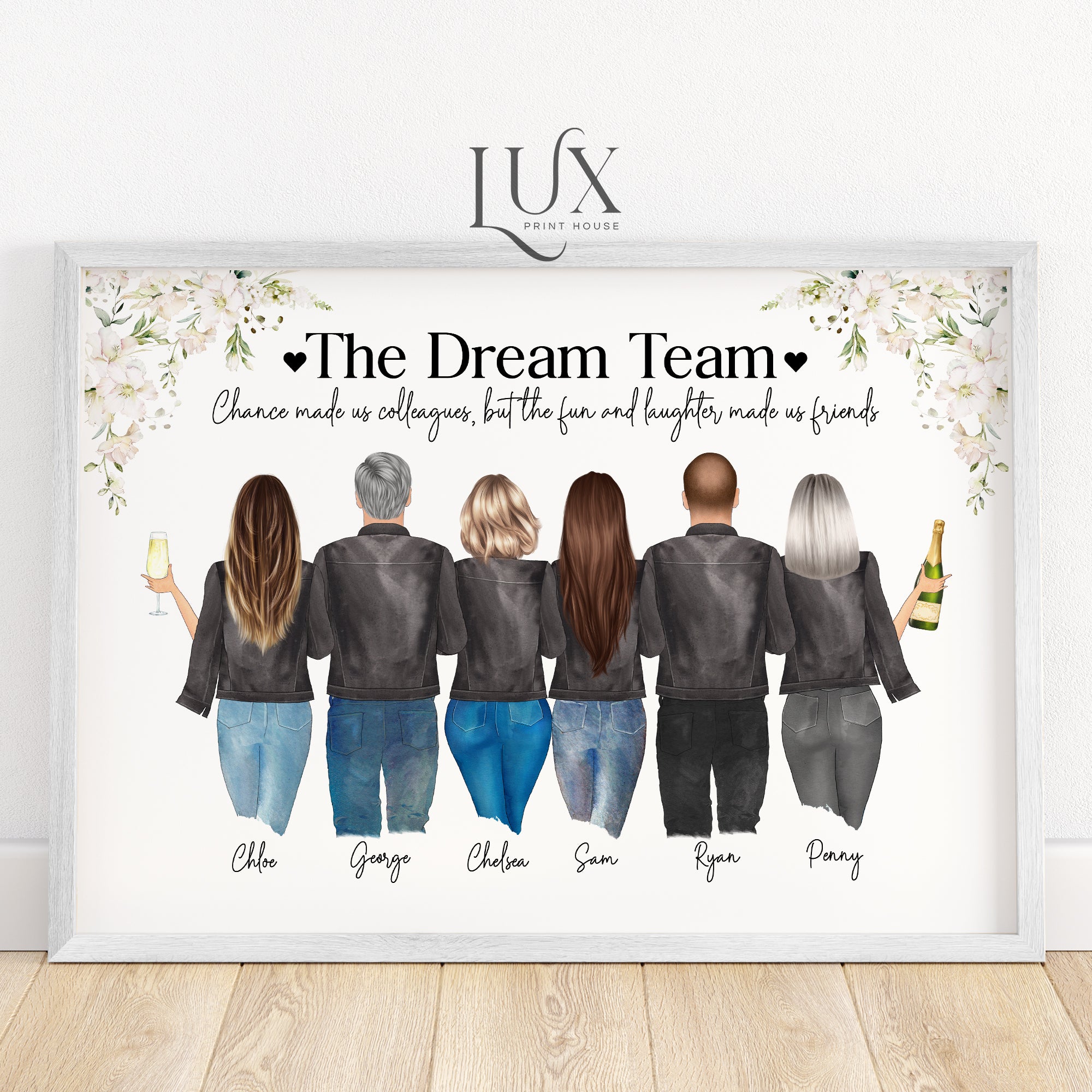 Colleague and Coworker Team Personalised Leaving Gift