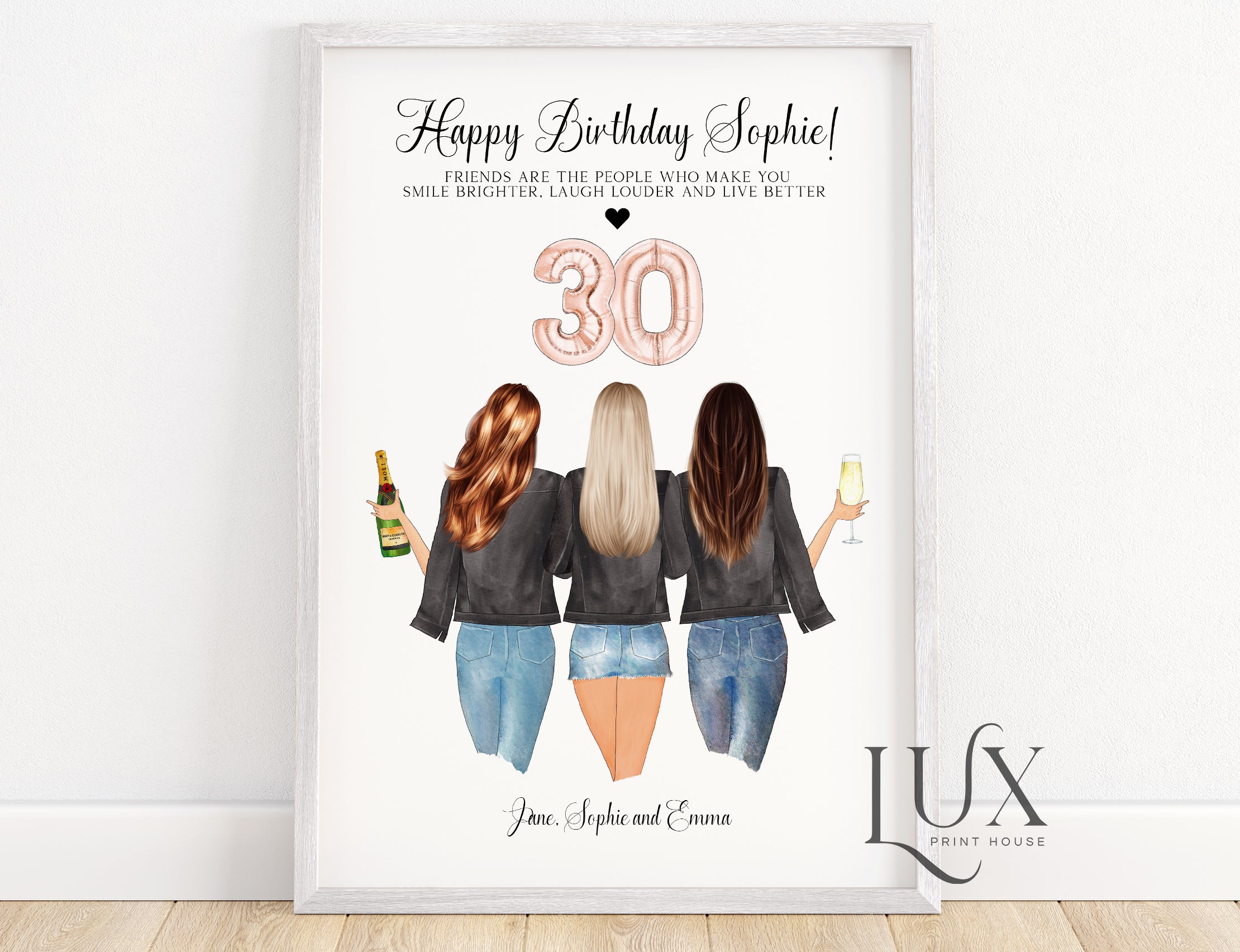 30th Birthday Gift For 3 Best Friends