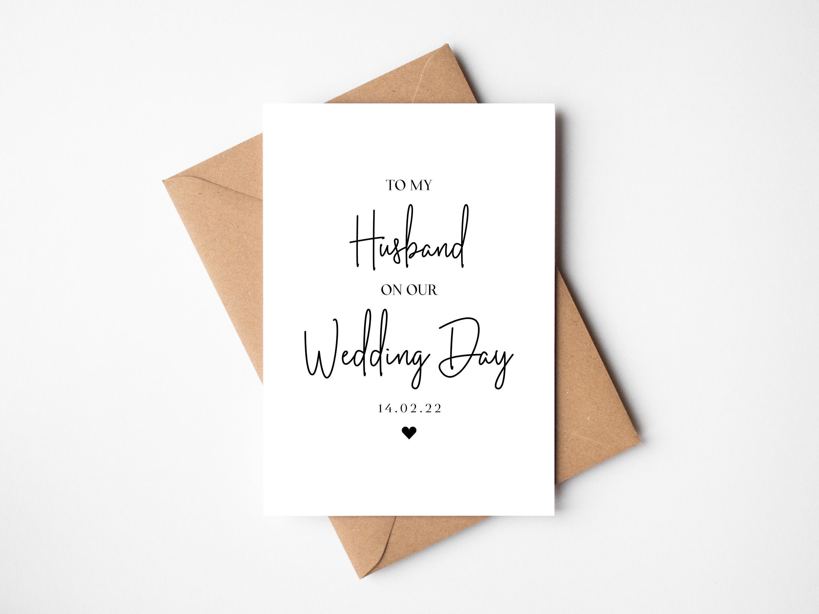 To my husband on our wedding day card, to my groom on our wedding, for my groom on our wedding day, wedding day cards, groom card from bride