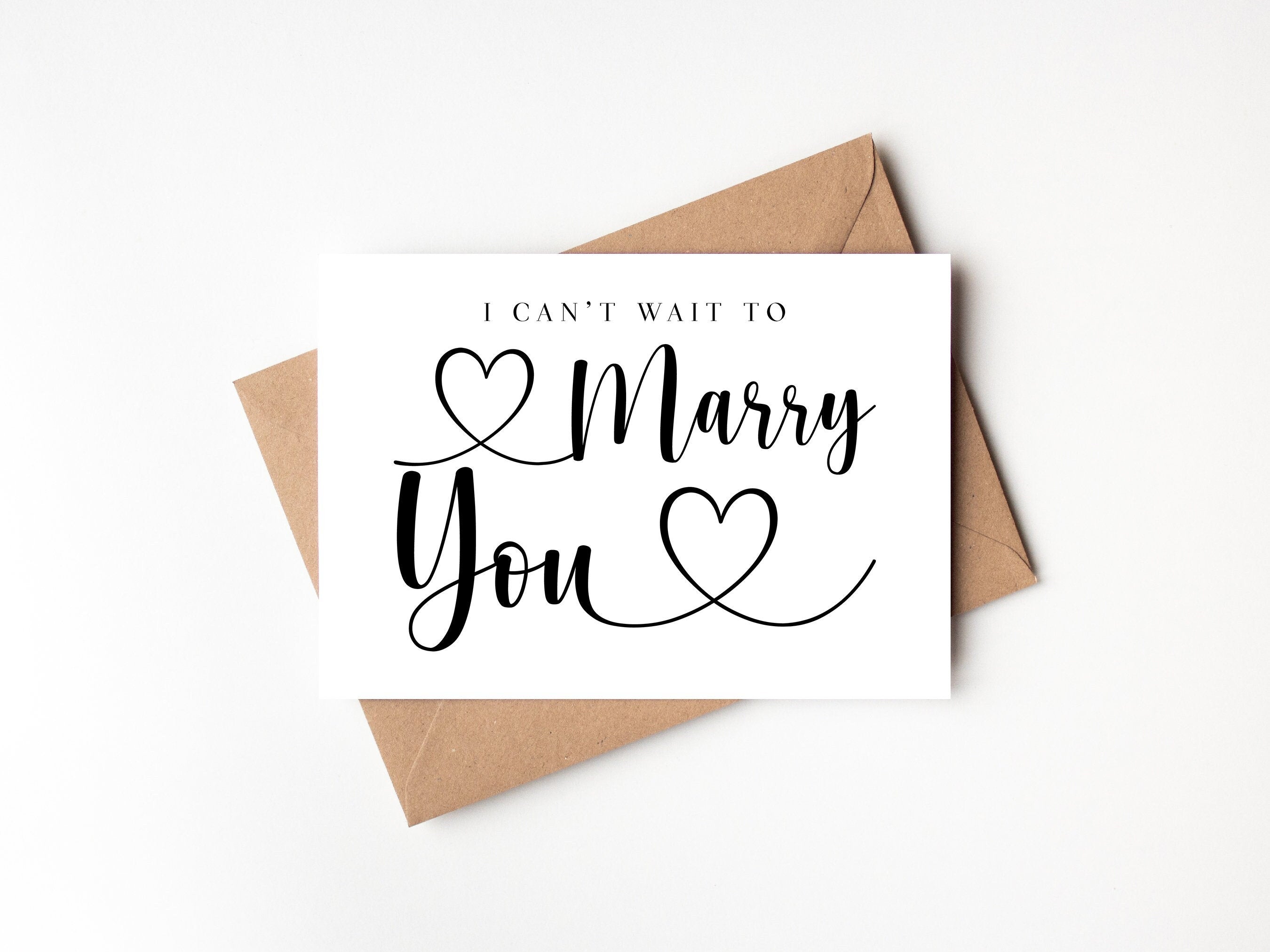 I can't wait to marry you card, I can't wait to be your wife, to my groom on our wedding day card, to my wife on our wedding day, bride card