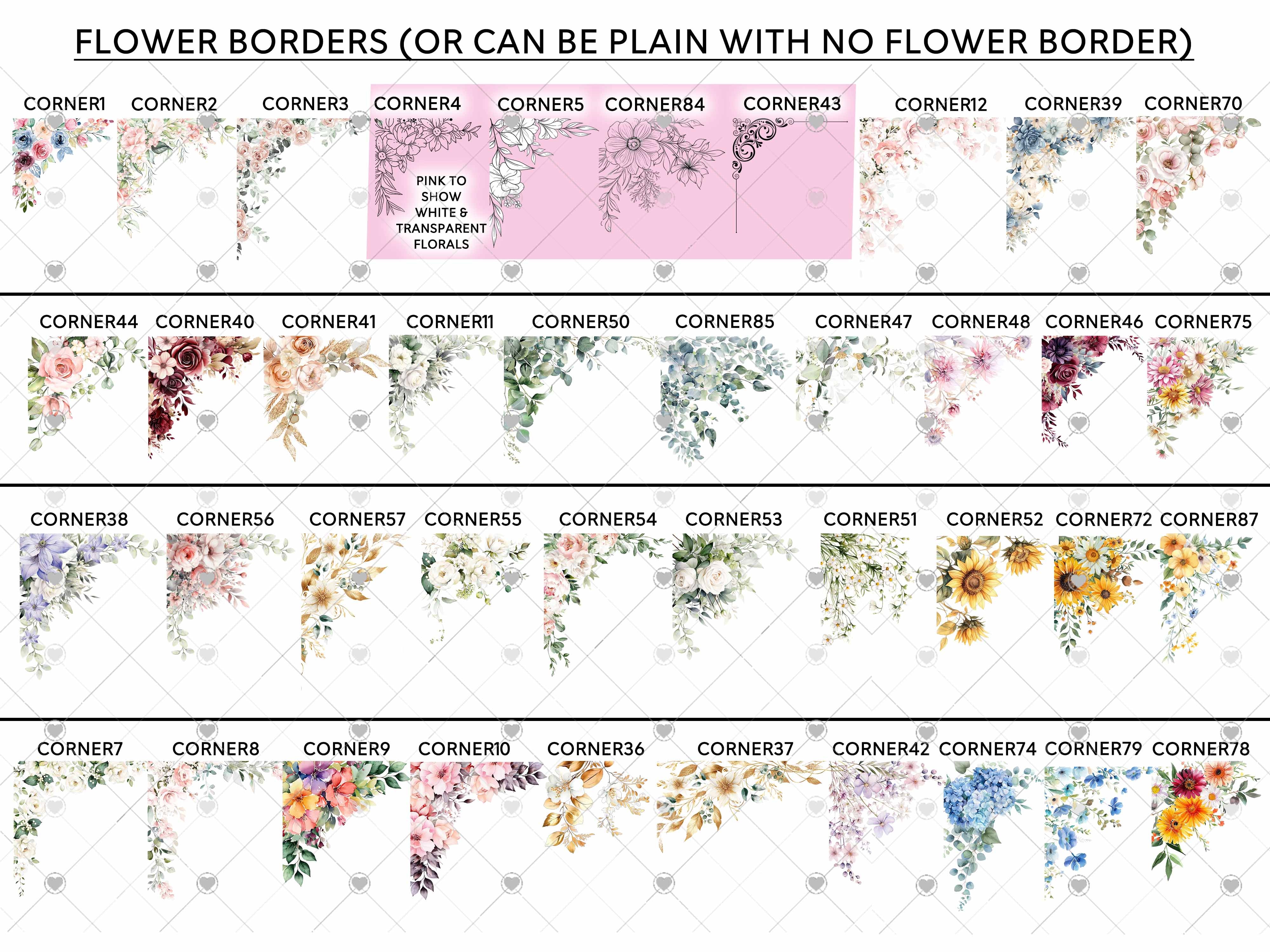 a bunch of flowers that are on top of each other