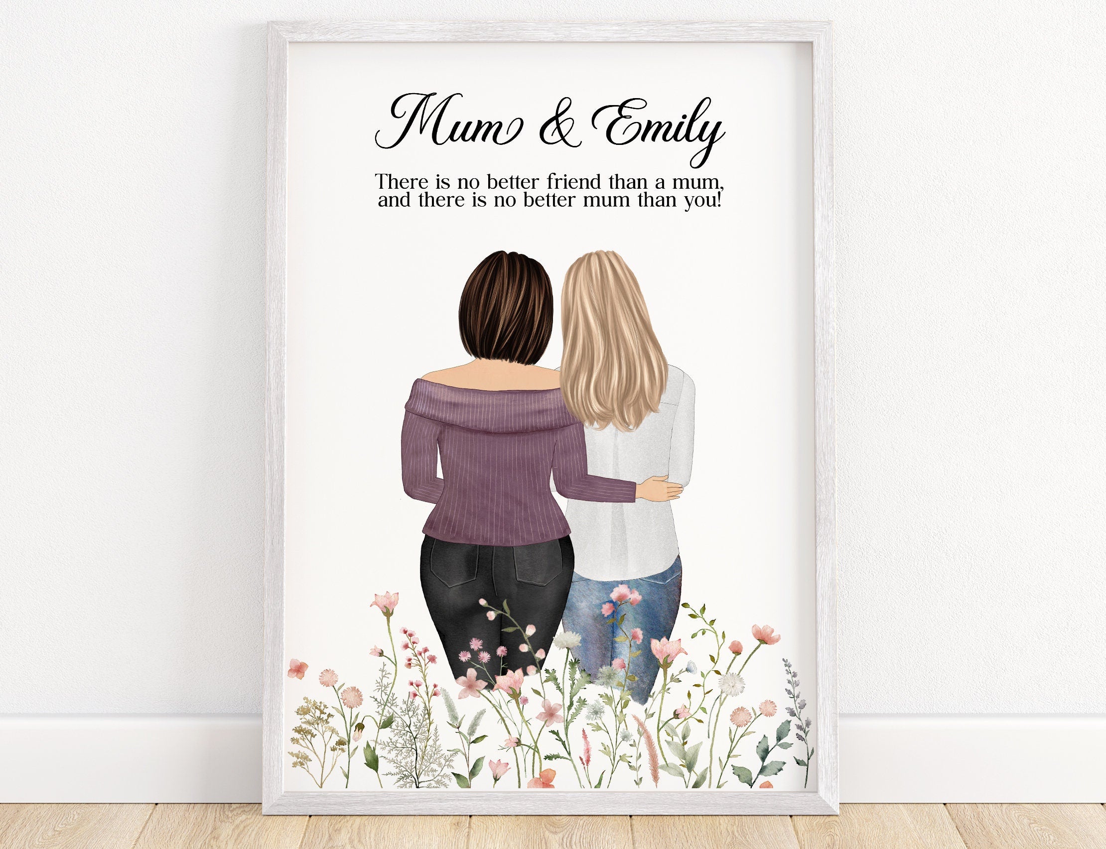 Personalised Mother And Daughter Print